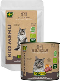 Biofood Organic Menu Rind Bio Katzenfutter 12 x 200 g – Bild 1 von 2