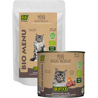 Produktbild von Biofood Organic Menu Rind Katzen Nassfutter Bio 20 x 100 g