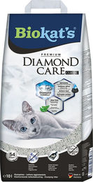 Biokat's Diamond Care Classic Katzenstreu unparfümiertes Klumpstreu mit Aktivkohle und Aloe Vera 10 l - 10 l – Bild 1 von 10