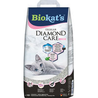 Produktbild von Biokat's Diamond Care Fresh Katzenstreu Babypuder Klumpstreu mit Aktivkohle und Aloe Vera 10 l - 10 l