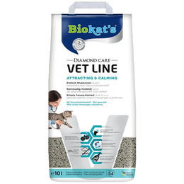 Biokat's Diamond Care VET LINE Attracting & Calming Katzenstreu mit Aktivkohle für junge und gestresste Katzen 10 L - 10 l – Bild 1 von 5