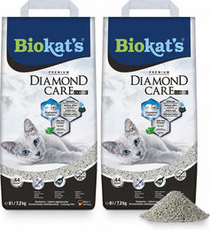 Biokat's Diamond Classic Katzenklumpstreu unparfümiert 2 x 8 L – Bild 1 von 1