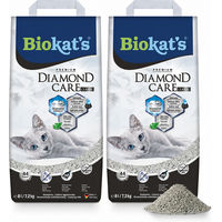 Produktbild von Biokat's Diamond Classic Katzenklumpstreu unparfümiert 2 x 8 L