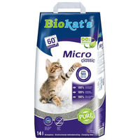 Produktbild von Biokat's Micro Classic Katzenstreu unparfümiertes Bentonit-Grieß 14 l - 14 l