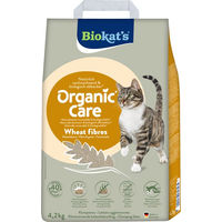 Produktbild von Biokat's Organic Care Wheat Fibres Katzenstreu aus biologisch abbaubaren Pflanzenfasern 4,2 kg
