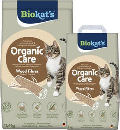 Biokat's Organic Care Wood Fibres Katzenstreu aus Holzfasern 11,4 kg – Bild 1 von 8