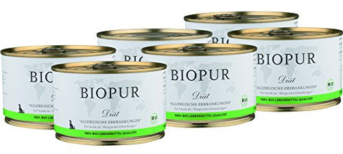 BIOPUR Bio Diät-Nassfutter für Hunde Hypoallergen bei Allergien 6x400g - 6 x 400 g – Bild 1 von 2