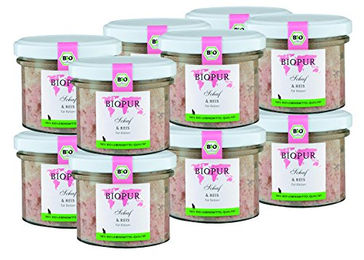 BIOPUR Bio Katzenfutter Schaf und Reis glutenfrei 12x100g - 12 x 100 g – Bild 1 von 2
