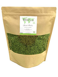 Produktbild von BIOPUR Tiernahrung Bio Spinat-Flocken 250g für Hunde und Katzen ohne tierisches Protein - 250 g