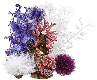 biOrb Decor Set 30L Pink Ocean Aquariendekoration mit Figur und Höhle für Meerwasser – Bild 1 von 6