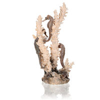 Produktbild von biOrb Seepferdchen Skulptur mit Korallen in Natur M Aquarium Ornament für Süßwasser- und Meerwasseraquarien