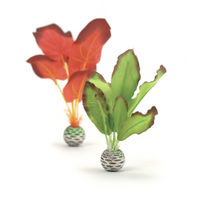 Produktbild von biOrb Seidenpflanzen Set S Aquariendekoration Grün und Rot für Fische