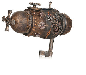 Produktbild von biOrb U-Boot Ornament Kupfer Steampunk Aquariendekoration Figur und Höhle für Süßwasser- und Meerwasseraquarien