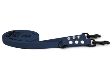 Produktbild von Biothane Führleine wasserabweisend Dark Blue Regenbogen 16mm 200cm