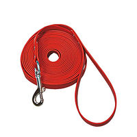 Produktbild von Biothane Schleppleine Schecker für Hunde mit Handschlaufe rot 10 m waterproof - 10 m