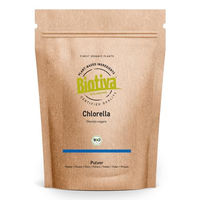 Produktbild von Biotiva Chlorella Pulver Bio 100g für Hunde, Tiere und Menschen