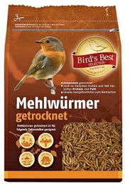 Bird's Best Getrocknete Mehlwürmer Insektenfutter für Wildvögel 200g – Bild 1 von 3