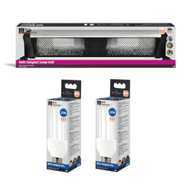 Bird Systems Kompaktleuchte für Vögel 60cm mit 2x Bird Lamp Pro E27 Vogellampen in Weiß – Bild 1 von 4