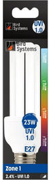 Bird Systems Vogelhaus Bird Lamp Pro E27 Kompaktlampe mit 2.4% UVB für Vögel in Weiß aus Glas – Bild 1 von 2
