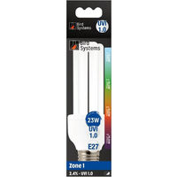 Produktbild von Bird Systems Vogelhaus Bird Lamp Pro E27 Kompaktlampe mit 2.4% UVB für Vögel in Weiß aus Glas