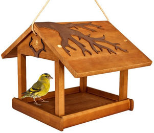 BIRDSOUL Vogelhaus Forest XXL aus Holz in Braun mit wasserableitendem Design – Bild 1 von 5