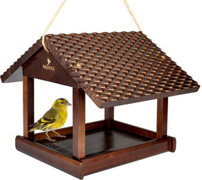 BIRDSOUL Vogelhaus Nordic aus Holz in Braun XXL mit wasserableitendem Design – Bild 1 von 5