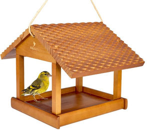 BIRDSOUL Vogelhaus Nordic aus Holz in XXL mit wasserableitendem Design in Braun – Bild 1 von 5