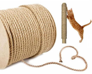 BirnePower Sisalseil für Katzen 14mm 30m Natur Sisal Seil für Kratzbäume – Bild 1 von 2