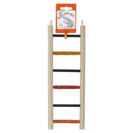 Produktbild von Birrdeeez Holzleiter All Wood für Wellensittiche aus Naturholz 25 x 9 cm