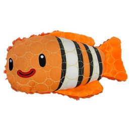 Bite Force Deep Sea Clownfisch langlebiges Plüschspielzeug für Hunde mit Kevlar und Quietscher – Bild 1 von 4
