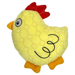 Produktbild von Bite Force Hundespielzeug Tough Plush Chicken Gelb