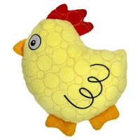 Produktbild von Bite Force Hundespielzeug Tough Plush Chicken Gelb