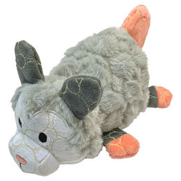 Produktbild von Bite Force Hundespielzeug Tough Plush Opossum Plüschspielzeug für alle Altersstufen in Grau