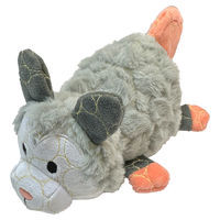 Produktbild von Bite Force Hundespielzeug Tough Plush Opossum Plüschspielzeug für alle Altersstufen in Grau