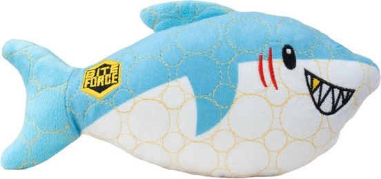 Bite Force Kauspielzeug Tough Plush Shark aus Plüsch für Hunde in Blau – Bild 1 von 2