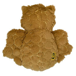 Bite Force Wildlife Tough Plush Owl Plüschspielzeug für Hunde mit Kevlar und Quietscher in Braun – Bild 1 von 3