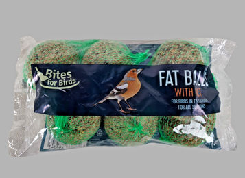 Bites for Birds Meisenknödel mit Netz für Wildvögel 6 Stück Ganzjahresfutter – Bild 1 von 2