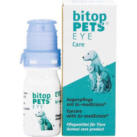 Produktbild von bitopPETS EYE Care Augenreiniger für Pferde in der Flasche