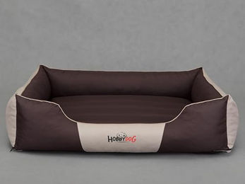Bjird Hundebett Comfort Hundekissen für kleine mittelgroße und große Hunde Größe S Braun mit Beige mit abnehmbarem und waschbarem Bezug – Bild 1 von 9