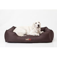 Produktbild von Bjird Hundebett Comfort Hundekissen in Dunkelbraun Größe S mit abnehmbarem und waschbarem Bezug