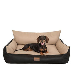 Bjird Hundebett für große und mittelgroße Hunde wasserdicht und waschbar mit herausnehmbarem Kissen aus Oxford-Gewebe Oeko-Tex Beige Größe L – Bild 1 von 4