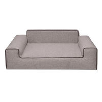 Produktbild von Bjird Hundebett Glamour New Hundekissen für kleine mittelgroße und große Hunde Cappuccino Inari Größe M 78 x 53 cm mit abnehmbarem und waschbarem Bezug