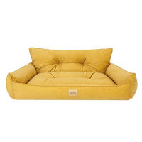 Produktbild von Bjird Hundebett Joker Gesteppt Gelb Größe S 64 x 49 cm OEKO-TEX-zertifiziert