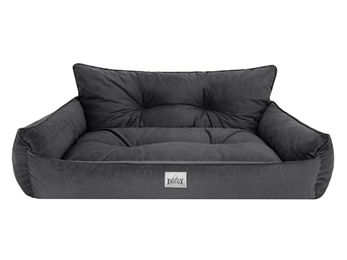 Bjird Hundebett Joker Gesteppt Hundekissen für kleine mittelgroße und große Hunde Größe S 64 x 49 cm Graphit Fancy OEKO-TEX allergikerfreundlich – Bild 1 von 8
