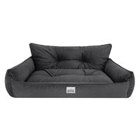 Produktbild von Bjird Hundebett Joker Gesteppt Hundekissen für kleine mittelgroße und große Hunde Größe S 64 x 49 cm Graphit Fancy OEKO-TEX allergikerfreundlich