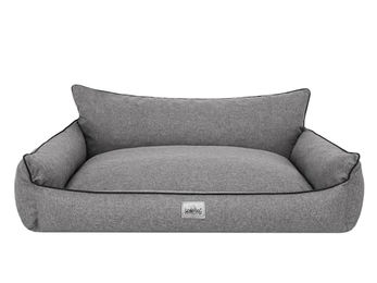 Bjird Hundebett Joker Hundekissen aus Kunstleder in Graphit Größe S 64 x 49 cm OEKO-TEX zertifiziert und allergikerfreundlich – Bild 1 von 8