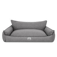 Produktbild von Bjird Hundebett Joker Hundekissen aus Kunstleder in Graphit Größe S 64 x 49 cm OEKO-TEX zertifiziert und allergikerfreundlich