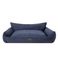 Produktbild von Bjird Hundebett Joker Hundekissen für kleine mittelgroße und große Hunde Navyblau S 64 x 49 cm