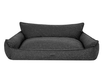 Bjird Hundebett Joker Hundekorb aus Kunstleder in Schwarz Größe S 64 x 49 cm mit abnehmbarem Bezug – Bild 1 von 9