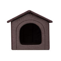 Produktbild von Bjird Katzenhöhle und Hundehütte aus Filz mit herausnehmbarem Dach Dunkelbraun 38 x 32 x 38 cm